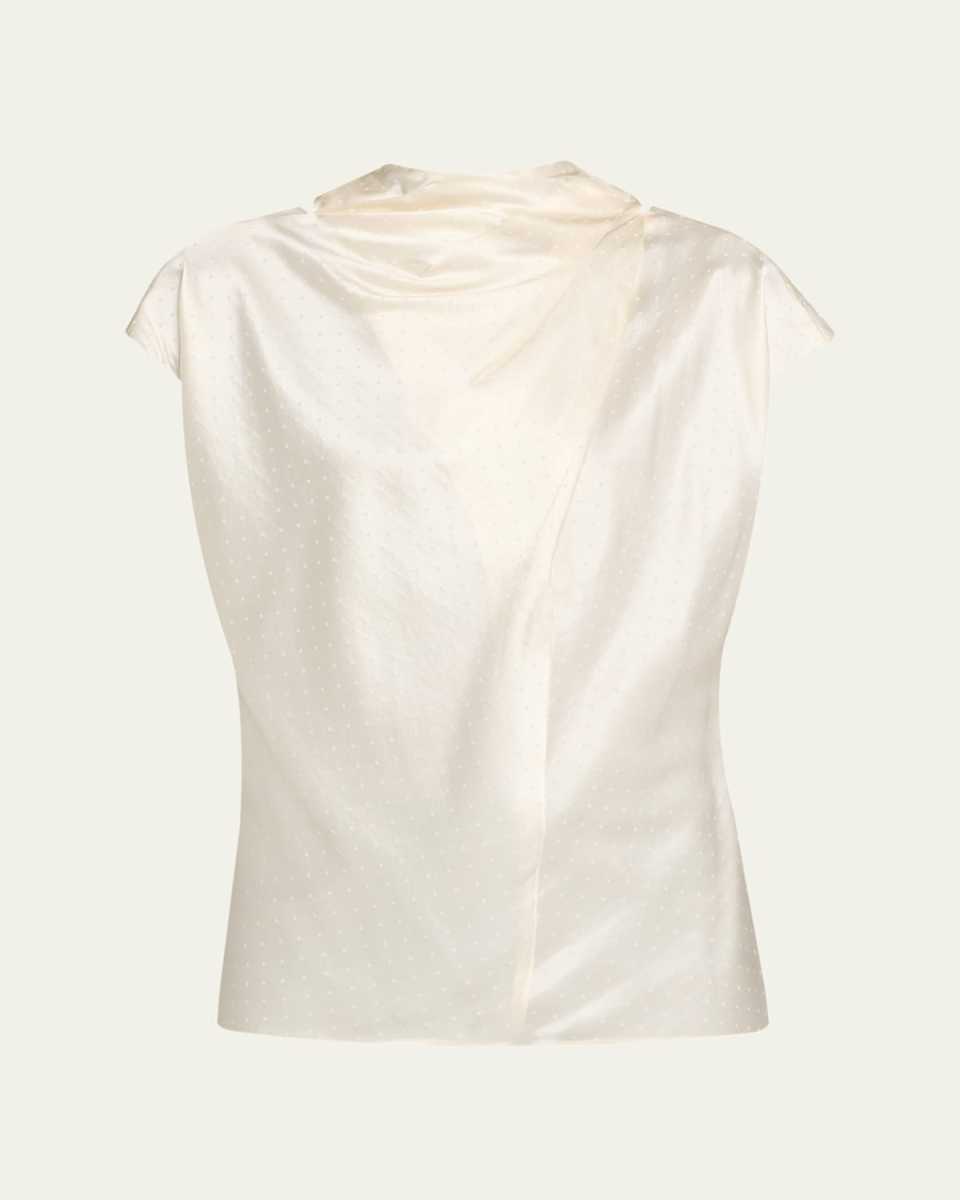 Leilany Draped Silk Top
